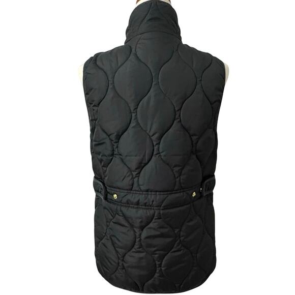 J.Crew Black Quilted Signature Puffer Vest Women’s S PrimaLoft Water Repellent - Picture 6 of 13